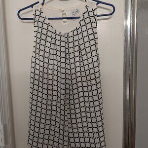 Black and white tank top